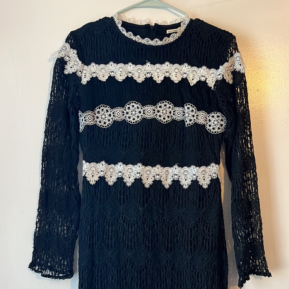 Mustard Seed eyelet lace dress